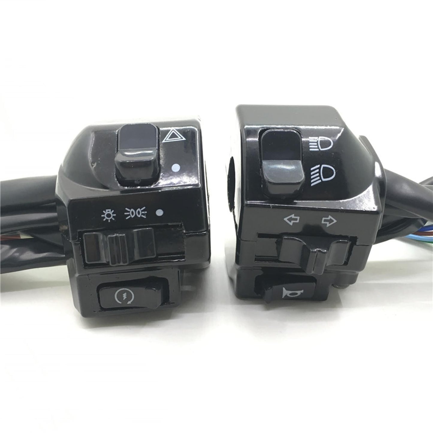 1 Pair 22mm 7/8" Universal Motorcycle Handle Bar Switch Control For Cafe Racer