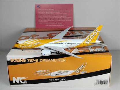 NG Models Scoot for BOEING B787-8 9V-OFK flyscoot DREAMLINER 1/400 Plane Model