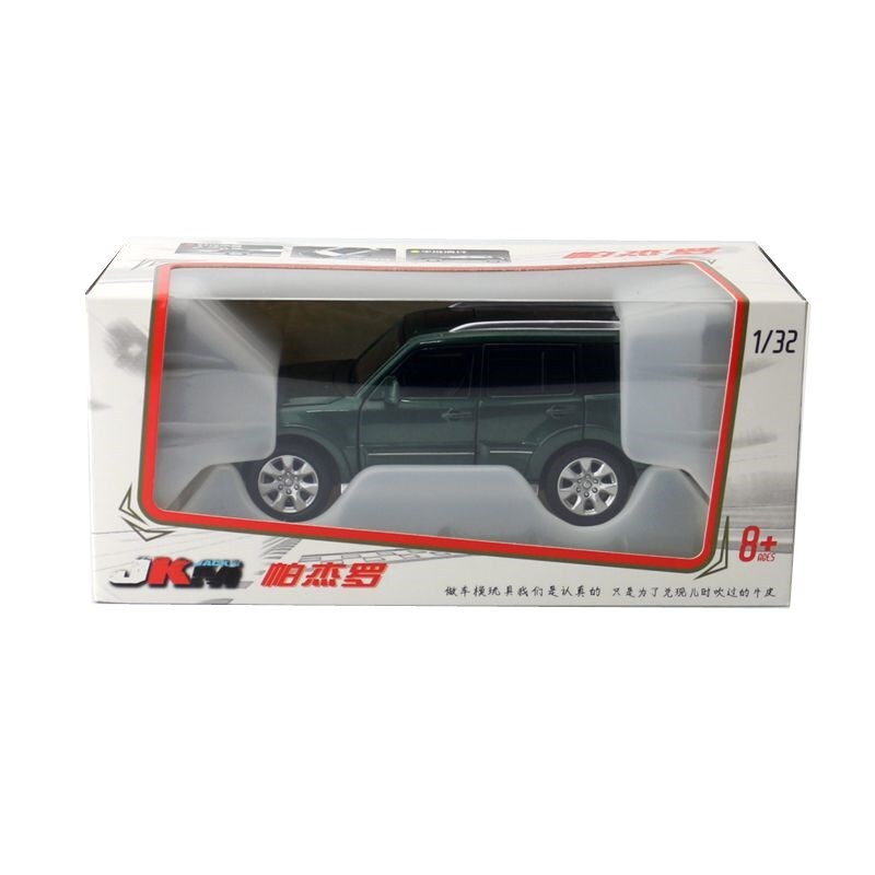 1:32 Diecast Mitsubishi Pajero Metal Car Model Toy Door Open Sound Light Gift