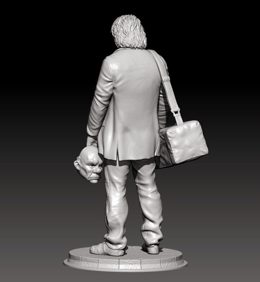 1/24 resin figure model kit H/75mm Movie character clown Unassembled 3D printing