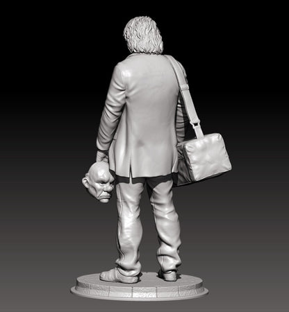 1/24 resin figure model kit H/75mm Movie character clown Unassembled 3D printing