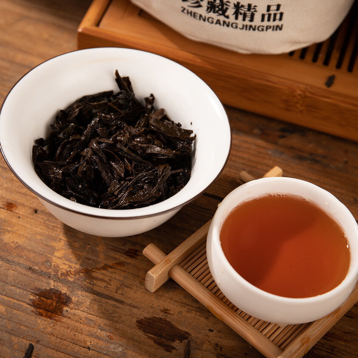 400g Hunan Anhua black tea Tientsin tea aged tribute Tientsin tea leaves old tea