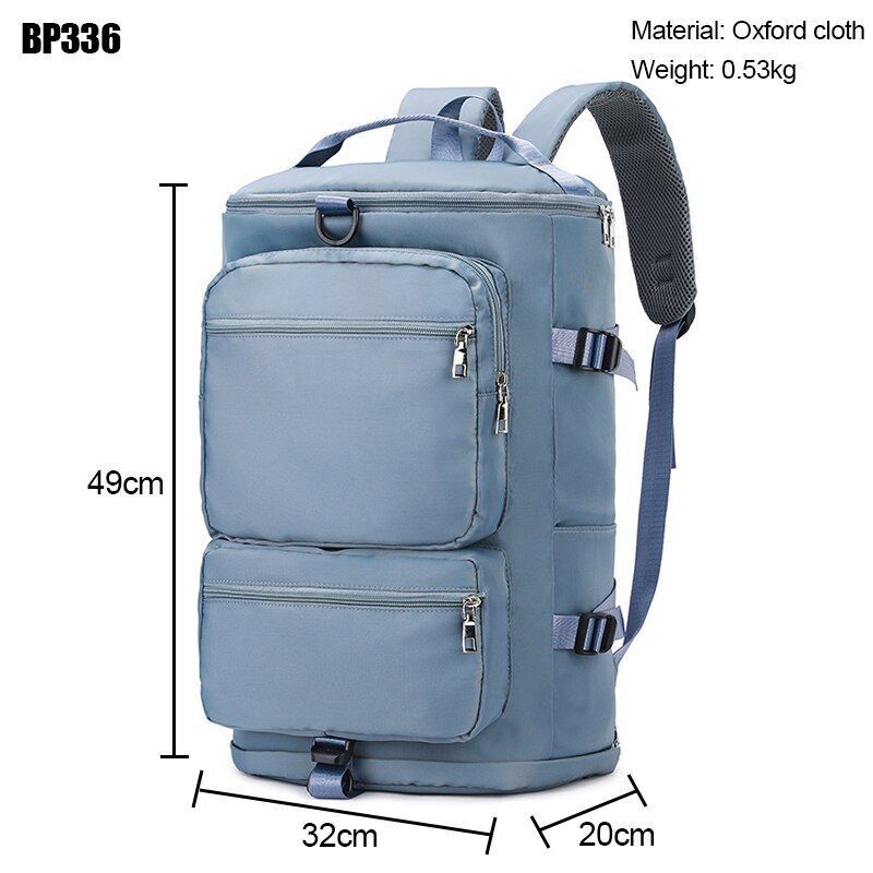 Large Shoulder Travel Backpack Weekend Sports Zipper Multifunction Crossbody Bag