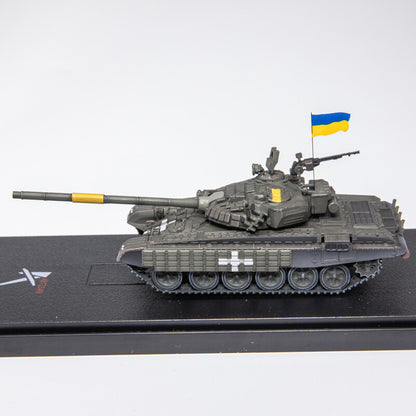 1:72 ARTISAN Ukraine T-72 Main Battle Tanks Plastic Diecast Military Armor Model