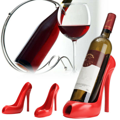 Heel Shoe Shape Wine Bottle Holder Creative Wine Shelf Wine Rack Bar Accessory