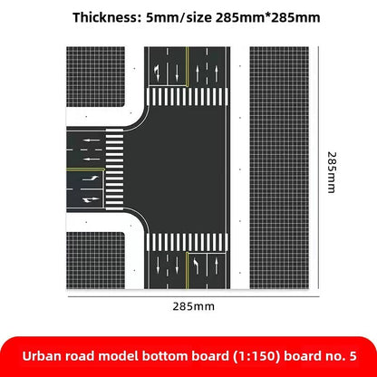1/150 Building Model City Road Building DIY Scene Display Model Gifts