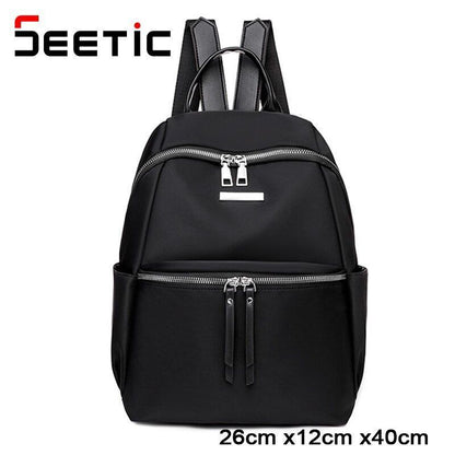 School Backpack Bags Travel Waterproof Oxford School 26*12*40 CM Purse Oxford