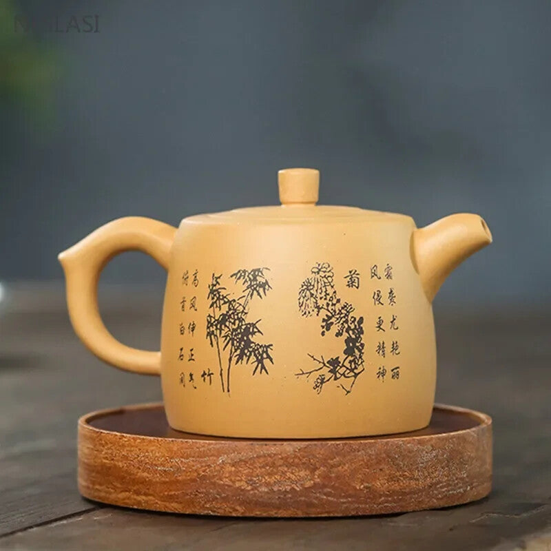 200ml/280ml Yixing Purple Clay Tea Pot Ore Section Kettle Handmade Zisha Teapot