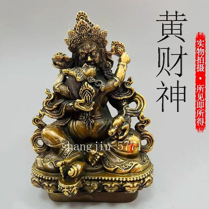 6" Brass Make Love Buddha Statue SexLover Sculpture Happy Mandkesvara Yab-Yum