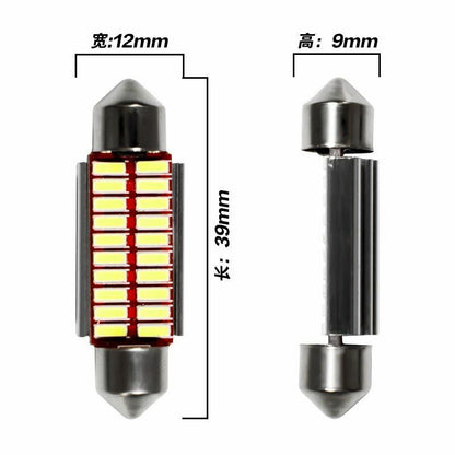 LED Bulb C5W C10W 31mm 36mm 39mm 42mm Super Bright 4014 SMD Canbus Auto Interior