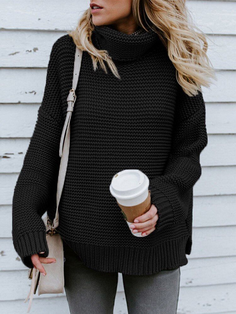 Women Pullover Thick Clothes Knitted Sweater Women's Green Tops Woman Jumper