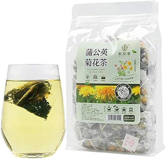 Dried Dandelion Chrysanthemum Tea Natural Flower Tea 250g (5g * 50 Packets)