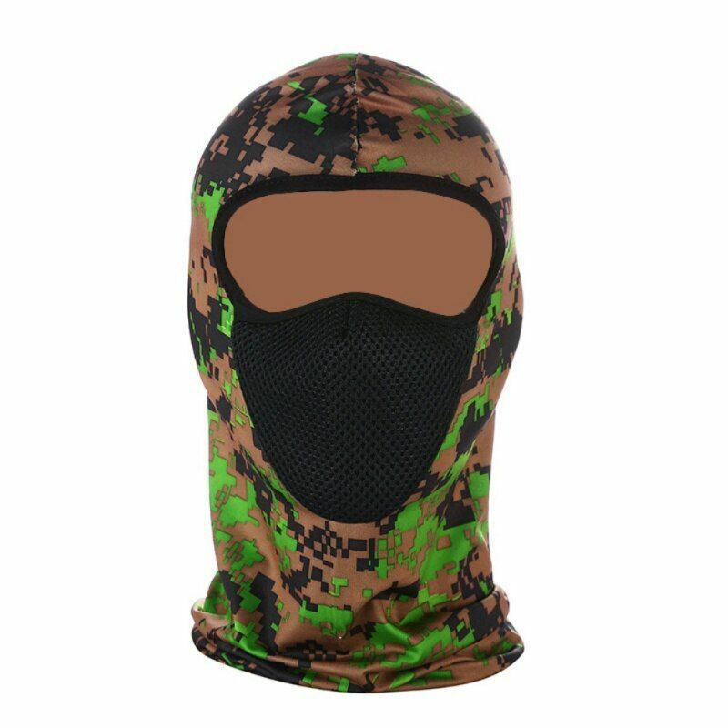 Full Face Cover Balaclava Hat Tactical Winter Cycling Scarf Warm Face Mask Black
