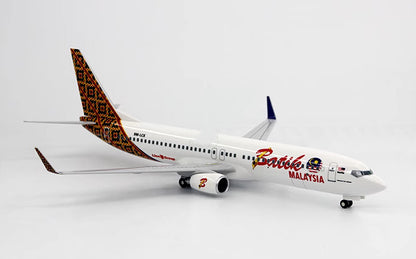 32CM 1:130 Risesoon Batik Air Malaysia Boeing 737-900 Airplane ABS Plastic Model