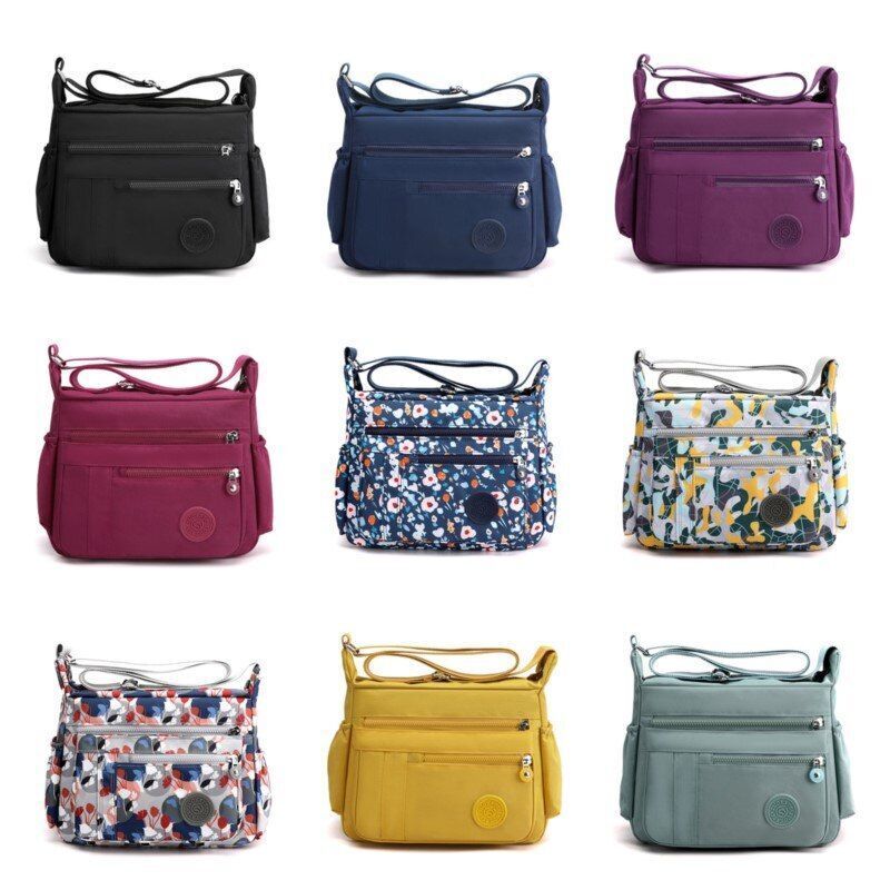 Handbag Luxury Nylon Shoulder Bag 29*12*22CM Polyester Handbag Tote Purse Blue