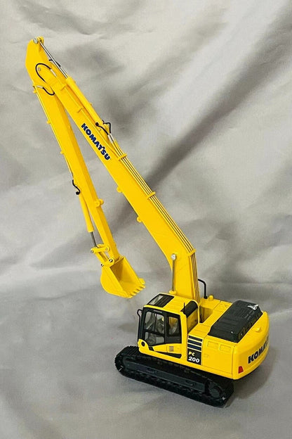 1:50 PC200-10 Extended Arm Excavator Contruction Machine Equipment Diecast Model