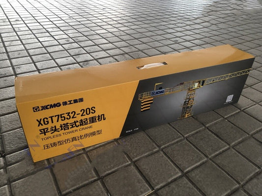 1:100 XCMG XGT 7532-20S Topless Tower Crane Constuction Equipment Diecast Model