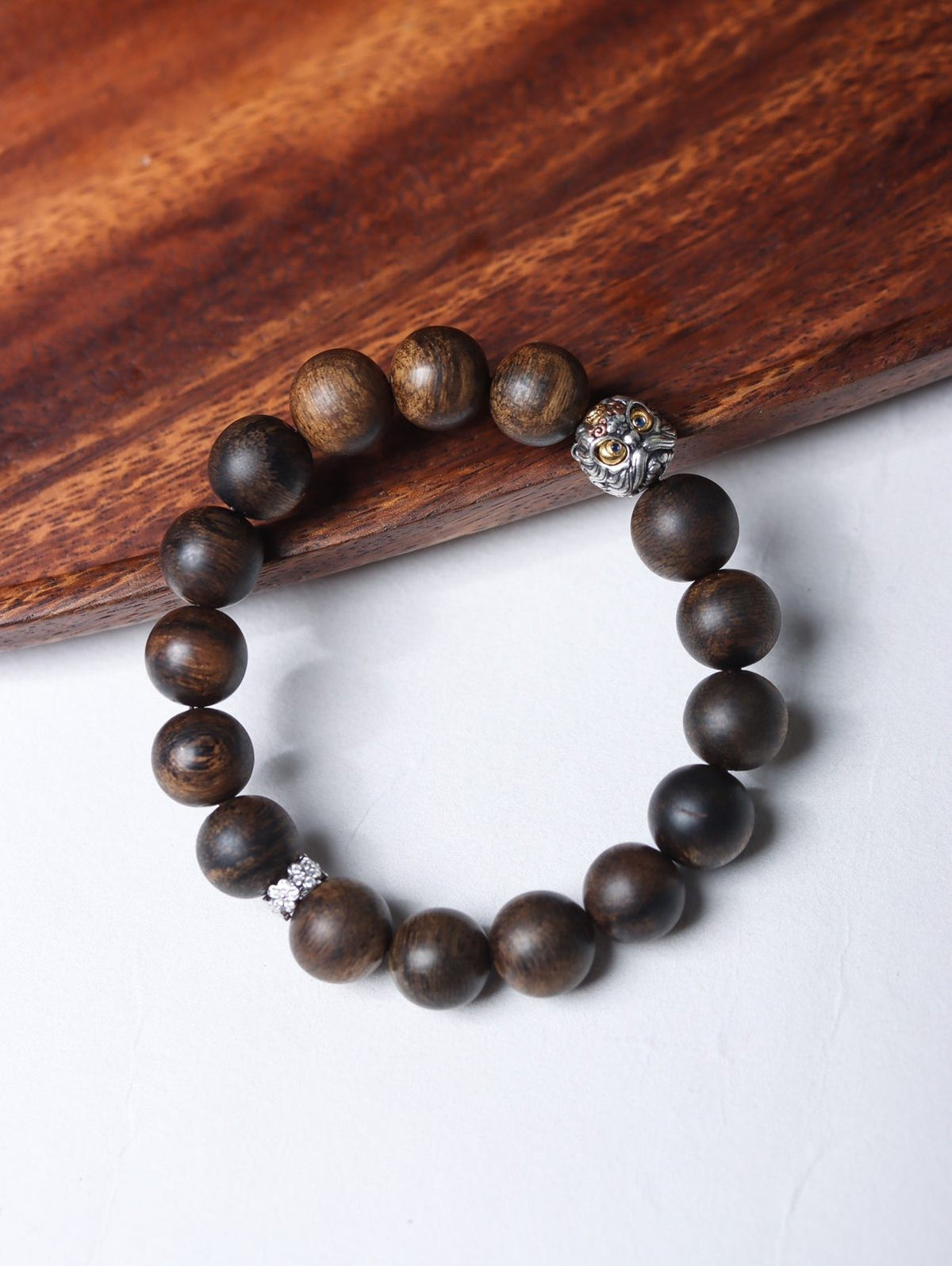 12mm Chinese Natural Eaglewood Handmade Exquisite Bracelets 31147