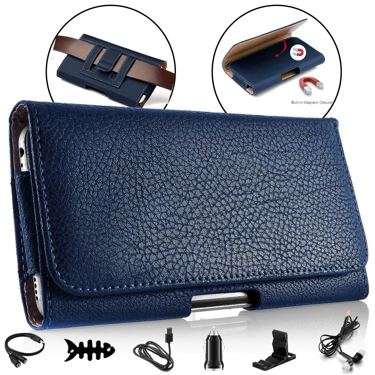 For Google Pixel 6 / 6a / 6 Pro Leather Case Belt Clip Holster Pouch holder