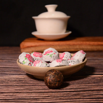 500g Yunnan Pu'er Tea Leaves Jindian Tea Factory Rose Flavor Small Tuo Tea Ripe