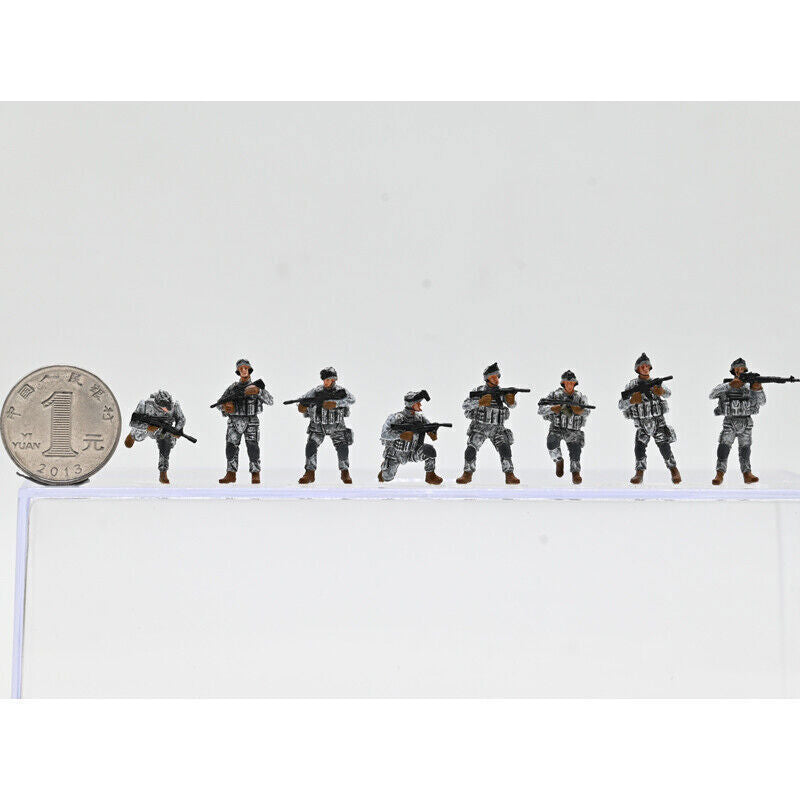 Sanrong 1/72 U.S. Modern Infantry Group Of 8 Can Be Soldiers With Tank Model Toy