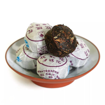 500g 2015 yr Red Rose Flower Flavor Mini Ripe Tuo Cake puer Pu'er Pu erh Tea