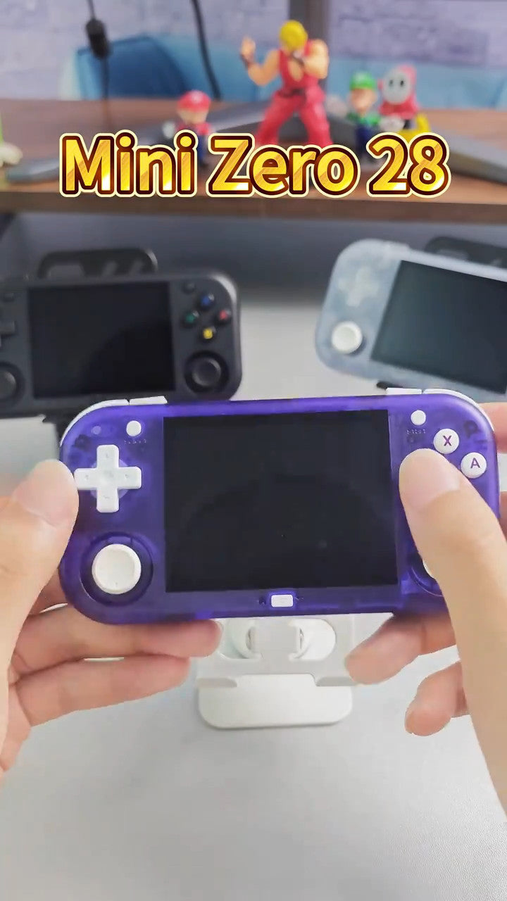 Mini Zero 28 Game Console,2.8 Inch IPS 2900mAh Battery Built in 11000 Game