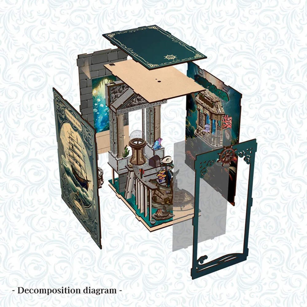 DIY Mini Book House Model Creative Home Decor