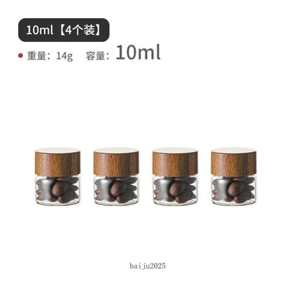 Mini Glass Sealed Jar Dispenser Bottle Portable Tea Storage Small Empty Bottle