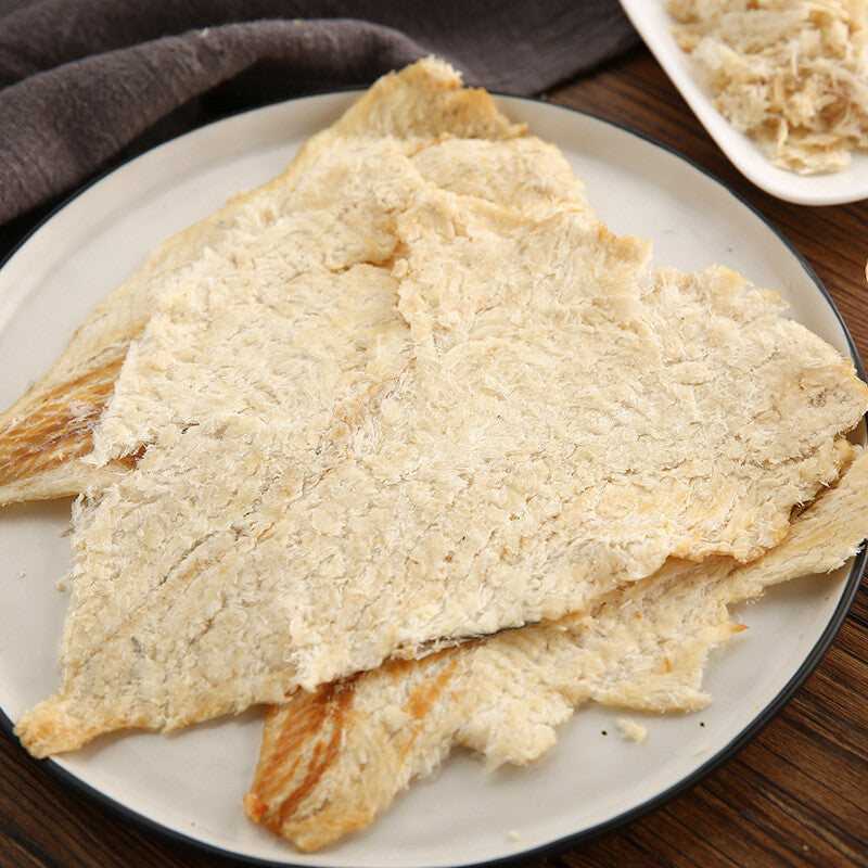 500g Cod Fillets Dry Fish Ready-to-Eat Seafood Grilled Snacks - Office Snacks