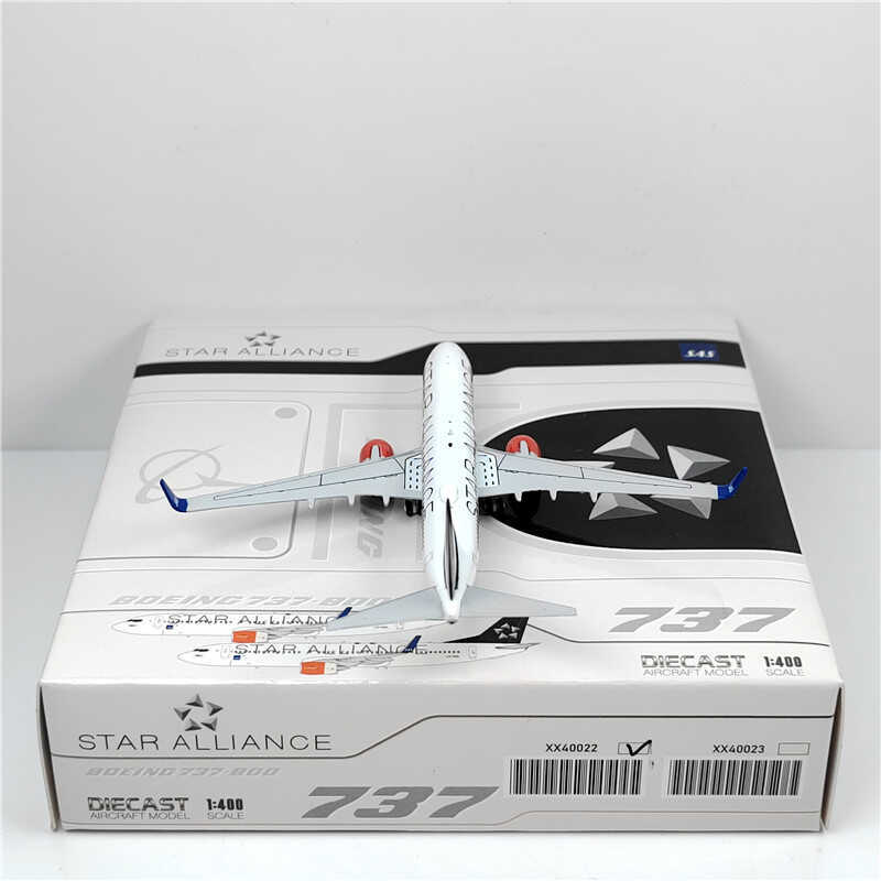 1:400 JC Wings SAS BOEING B737-800 Passenger Airplane Diecast Model