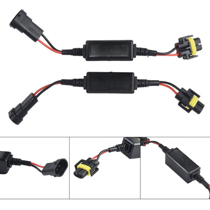 H8/H9/H11Automobile LED Headlight Decoder Resistor Canbus Wiring Adapter