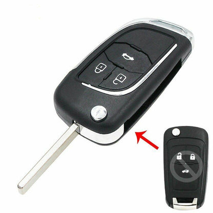 Flip Remote Key Shell Case Fob for Opel 2/3/4/5 Button Astra J Mokka Insignia 1x