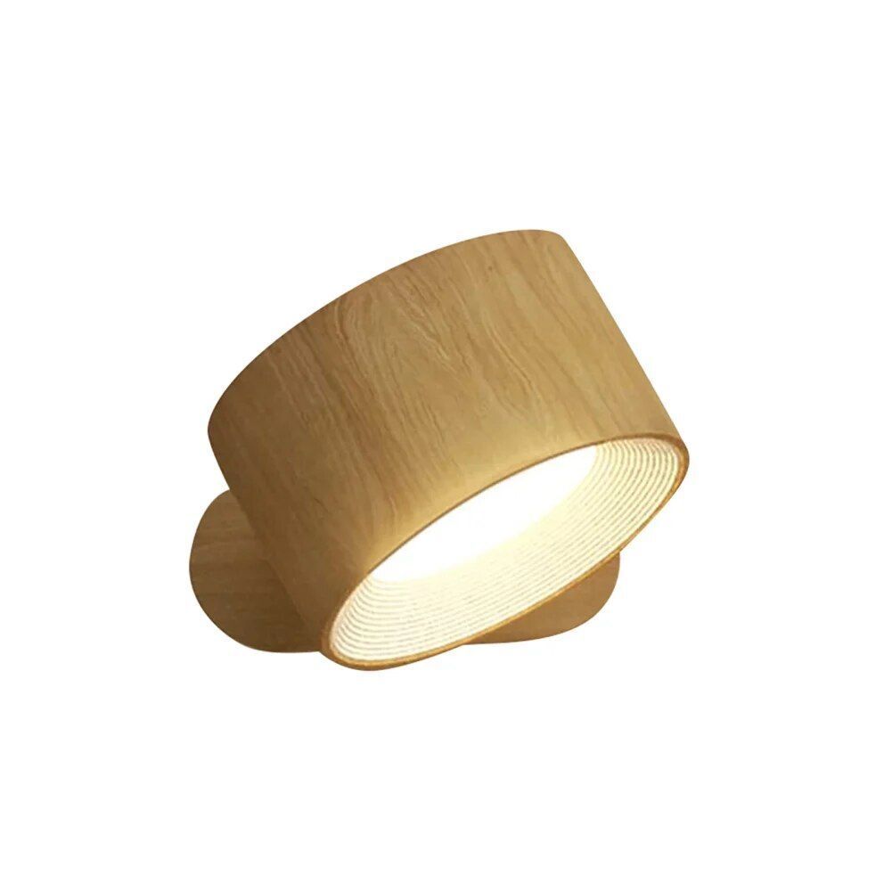 LED Wall Light USB Rechargeable 360° Magnetic Ball Rotate Dimmable Touch Control