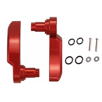 Red Motorcycle Saddlebag Latch Lever Lid Lifter For CVO Road Glide Ultra FLTRUSE