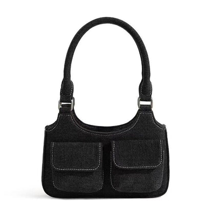 BAGGALLINI BLACK DOUBLE ZIP FLAP STYLE ORGANIZER CROSSBODY SHOULDER BAG PURSE