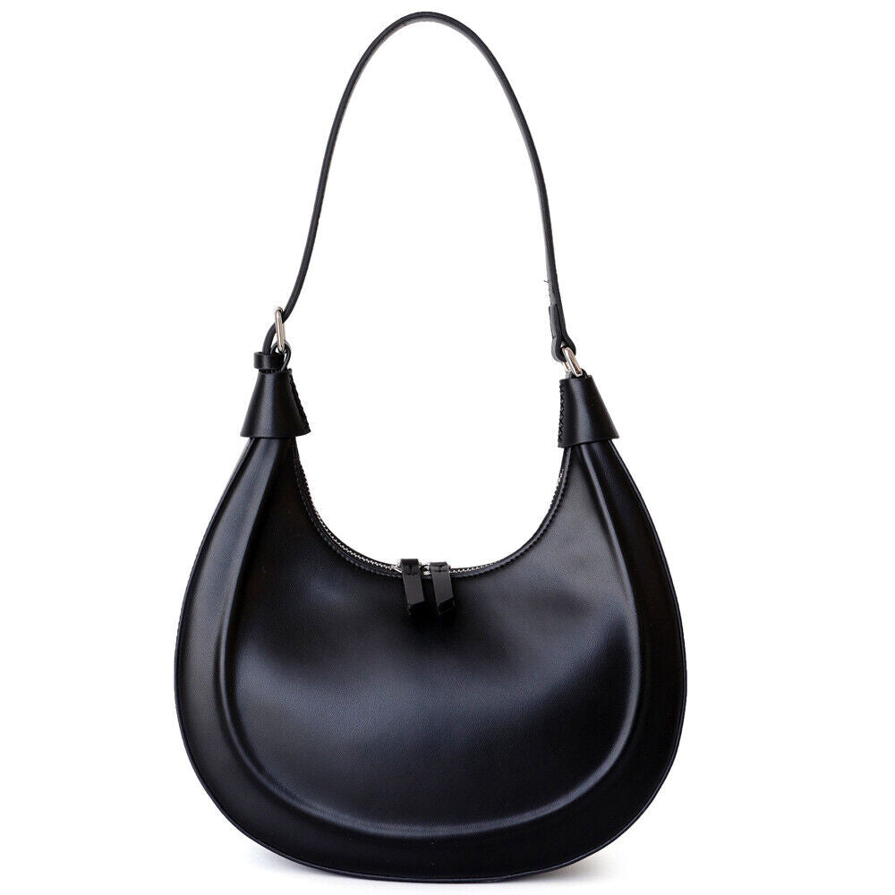 Convertible Real Leather Hobo Shoulder Bag Tote Purse Saddle Fashion Crossbody