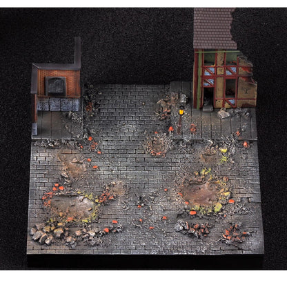 1/72 PMA WWII Europe Street Scene Floor Finished Model Without Tank and Soldier