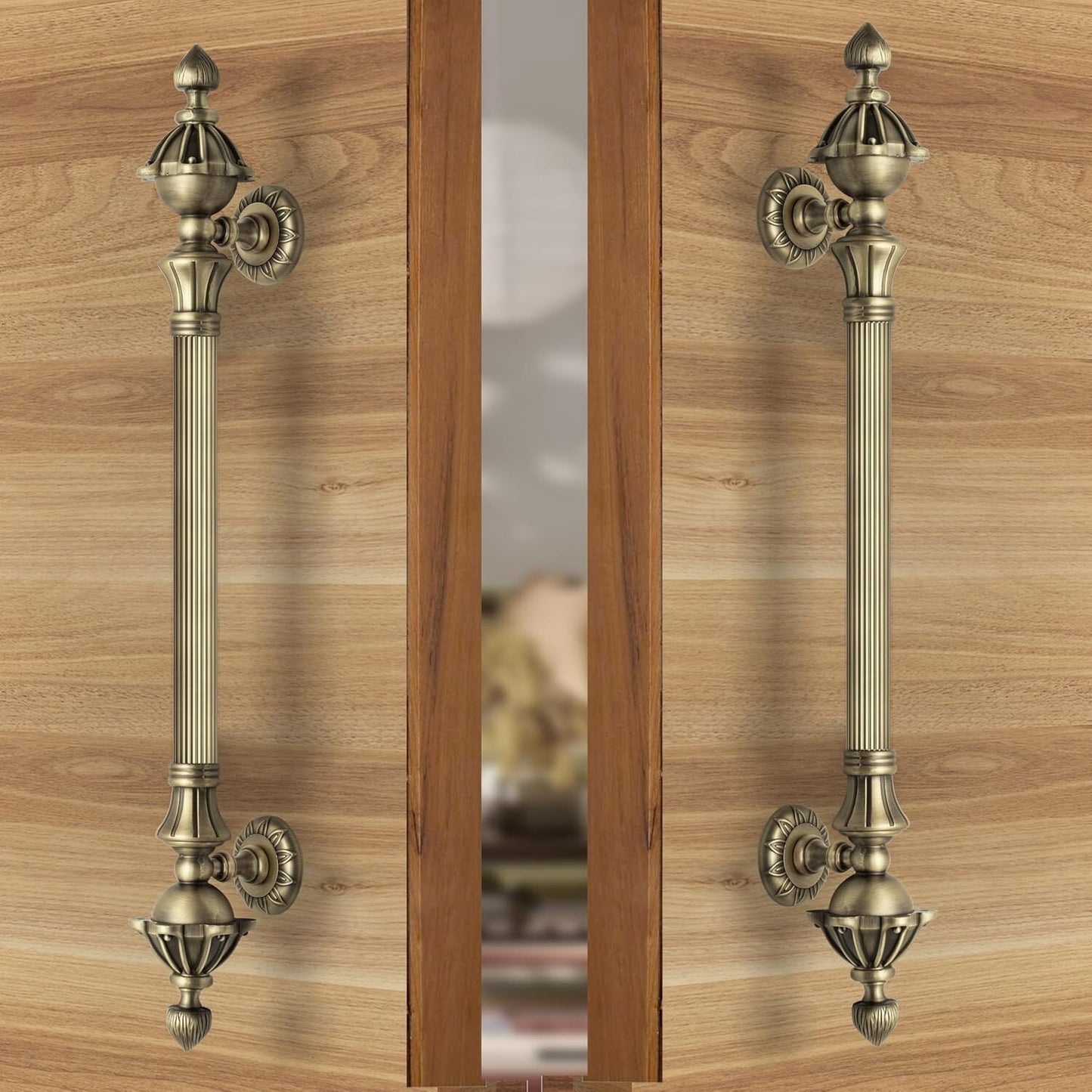 Set of 2 Antique Look Main Door Handle Pull Push Door Handle Door Accessories