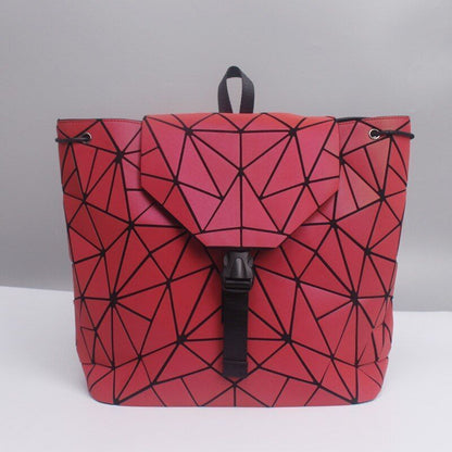 Backpack School Bag Geometric Rhombus Luminous Large Computer Bags Softback 1 PC