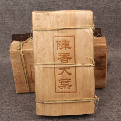 Chinese Ancient Tree Big Leaf Pu-erh Tea 1000g Bamboo Bowl Old Pu'er Tea Brick-