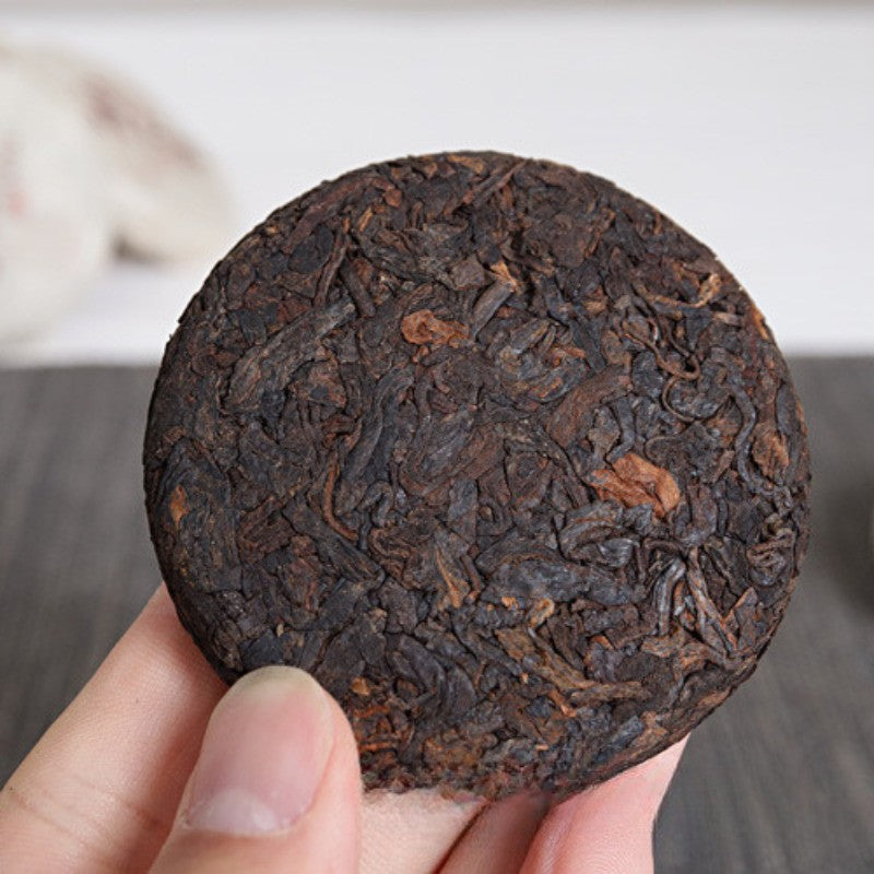 50g Yunnan Pu'er Tea 2022 Menghai Ripe Tea Cake Mansong Mini Small Tea Cake