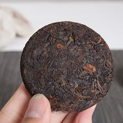 50g Yunnan Pu'er Tea 2022 Menghai Ripe Tea Cake Mansong Mini Small Tea Cake