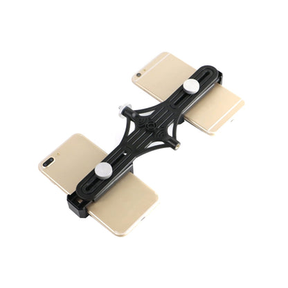 Stable 360° Adjustable Dual Bracket Phone Clip Holder for Video Live Vlogging
