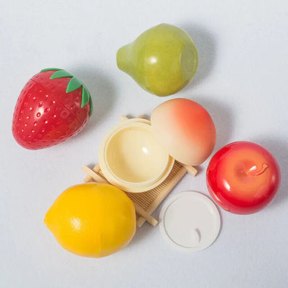 Empty Plastic Bottle 30ml Fruits Shape Reusable Jar Sample Face Cream Containers