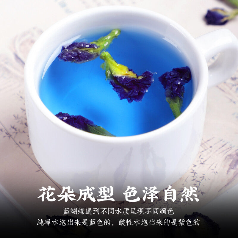 Butterfly Pea Flower Dried Blue Tea Pure 100% Natural Herbal Blue Drink