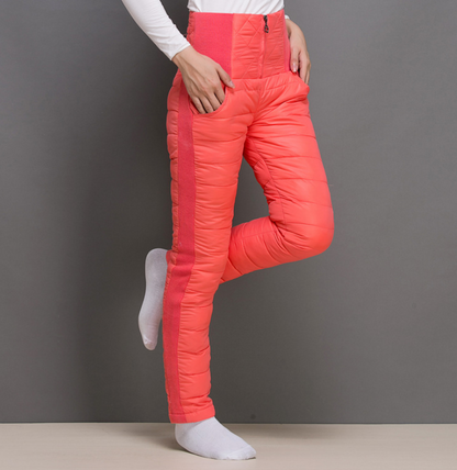 Women Winter Sweet Fashion Pant Outwear Duck Down Puffer Warm Long Trousers New