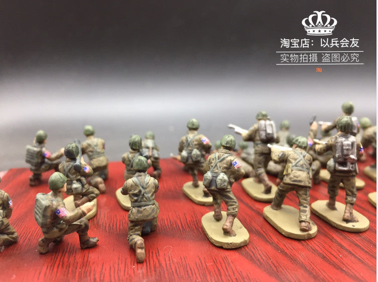 1/72 28Pcs World War II US Soldier Model