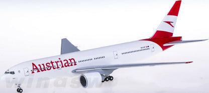 1:200 32CM Hogan Austrian BOEING 777-200ER Passenger Airplane ABS Plastic Model
