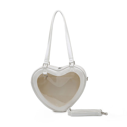 Crossbody Bags Transparent Shoulder Bag PVC Underarm Purse Handbag 27.5*21*7.5CM